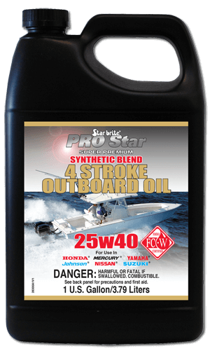 Premium Synthetic Blend 4 Stroke Outboard Oil 25W 40 283.A1